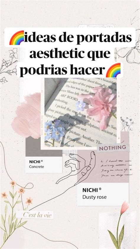 🌈ideas De Portadas Aesthetic Que Podrias Hacer🌈 Hacer Portadas De Libros Letras Bonitas Y