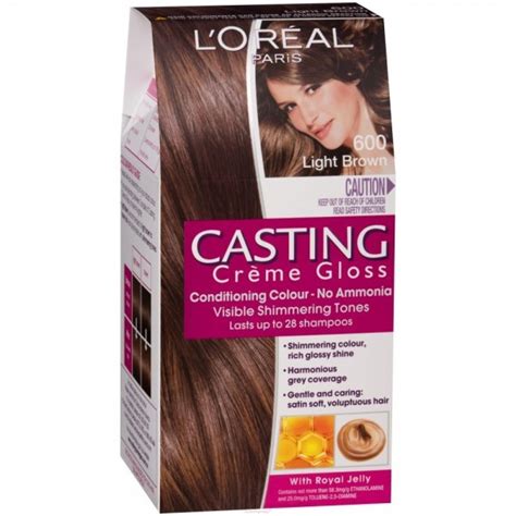 Loreal Casting Creme Gloss Hair Color 600 Light Brown Hair Color