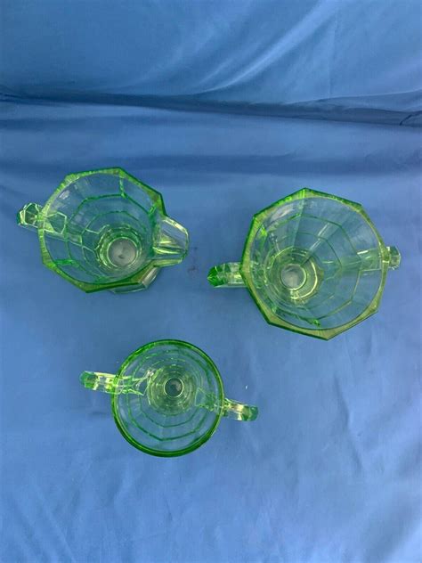 For Grant Tea Room Depression Glass Green Sugar Bowl 3924270502