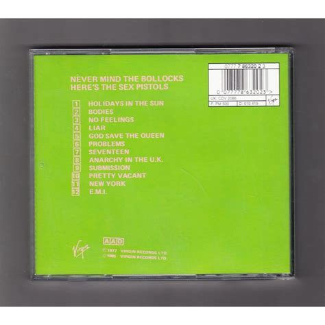 Never Mind The Bollocks Here S The Sex Pistols De Sex Pistols Cd Con