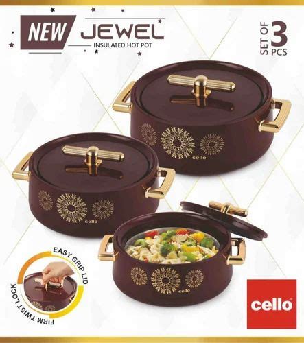 500 Ml Cello Jewel Insulated Hot Pot Casserole Set At Best Price In Gurugram
