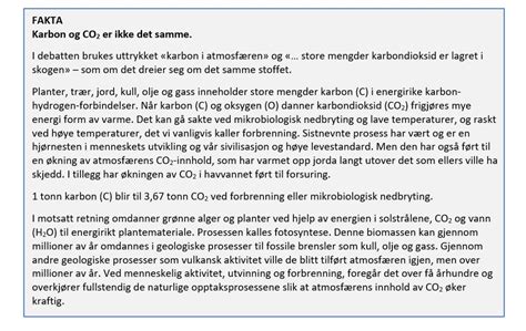 Naturen Som Karbonlager Besteforeldre For En Ansvarlig Klimapolitikk