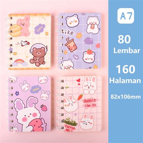 Jual Notebook Ring Motif Buku A Catatan Ring Buku Tulis Ring