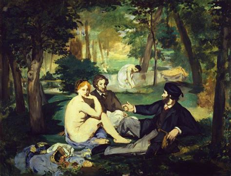 Edouard Manet Colazione Sull Erba Forse Uno Schizzo 1860 11790 Cm