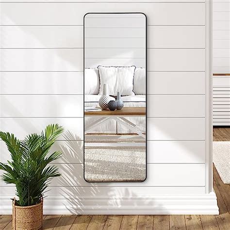 22x59 Black Framed Wall Mirror Full Length Large Wall