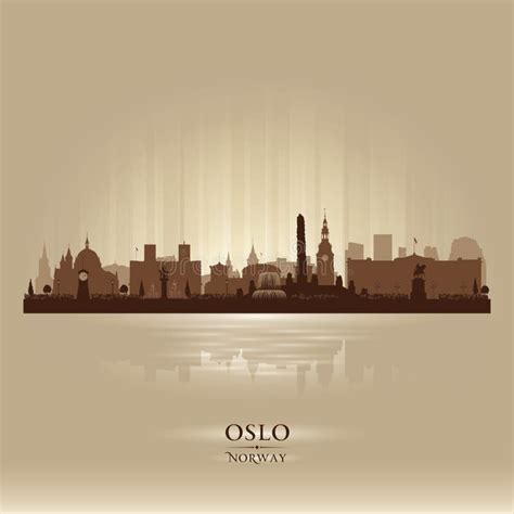 Oslo Norway City Skyline Vector Silhouette Ilustraci N Del Vector