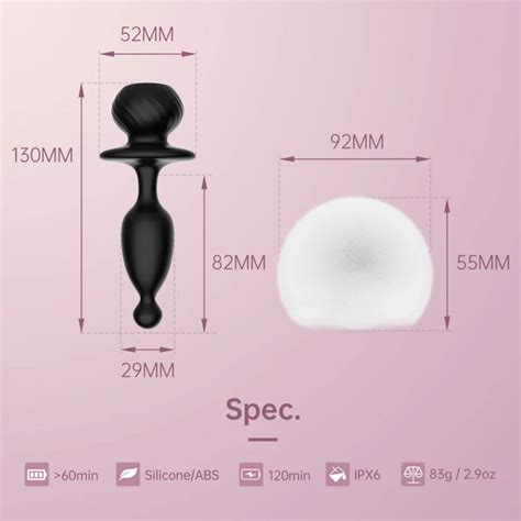 Magic Motion Bunny Tail Vibrating Anal Plug App Controlled