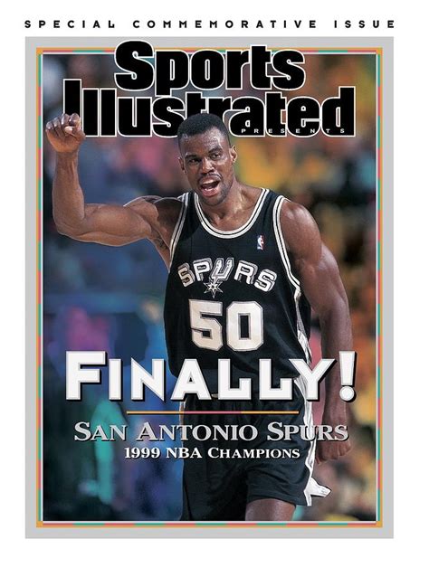 San Antonio Spurs David Robinson 1999 Nba Western Sports Illustrated