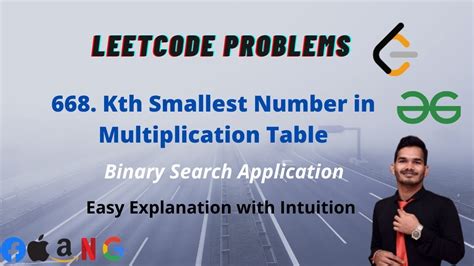 Kth Smallest Number In Multiplication Table Leetcode Gfg