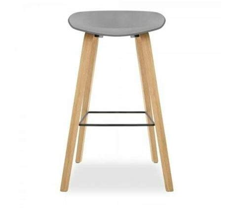 Zimbali Kitchen And Barstool With Oak Legs Grey Sastro