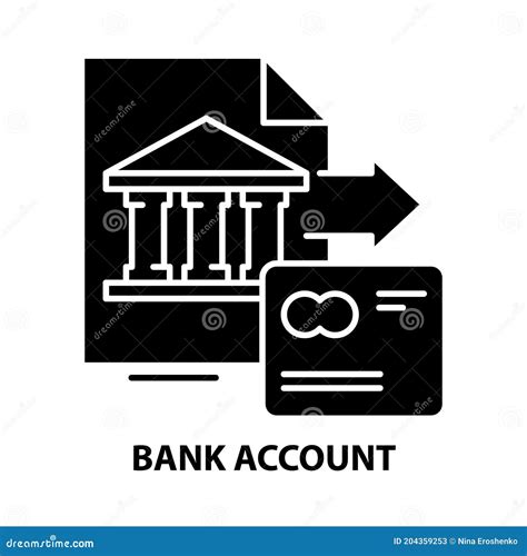 Bank Account Icon Black Vector Sign With Editable Strokes Concept