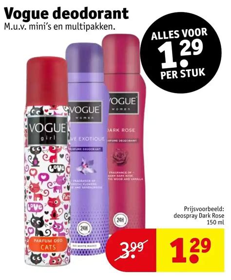 Vogue Deodorant Aanbieding Bij Kruidvat