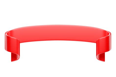 D Label Ribbon Glossy Red Blank Plastic Banner For Advertisment