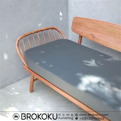 Jual Daybed Kayu Jati Jepara Retro Modern Minimalis BHF 228 Brokoku