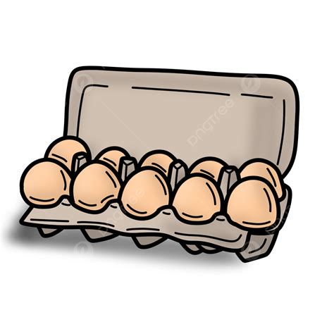 Chicken S Egg In The Paper Box Egg Farm Png Transparent Clipart