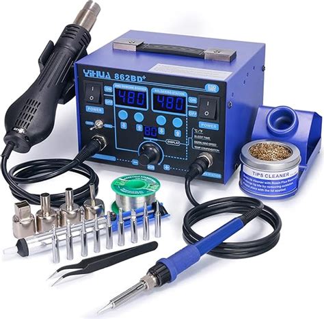 YIHUA 862BD SMD Hot Air Rework Station And Soldering Station 2 In 1