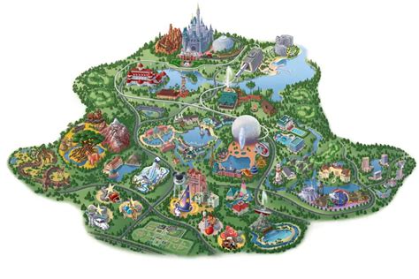 old disney world park map resort - AllEars.Net