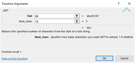 Excel LEFT Function | Excel, VBA