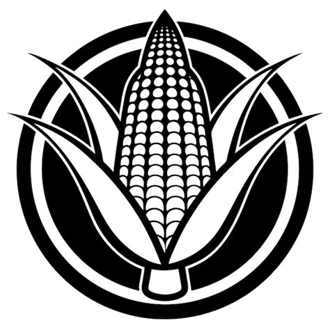 Premium Vector | Timeless Corn Cob Silhouette Emblem