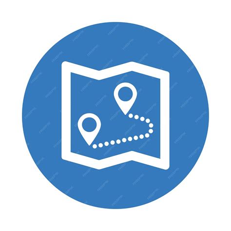 Premium Vector Map Pin Pointer Icon Blue Vector