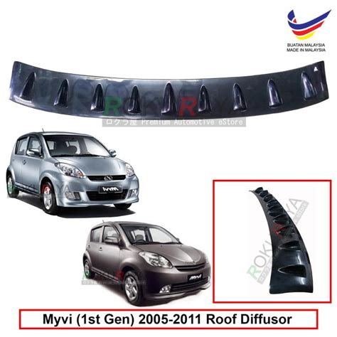 Perodua Myvi St Gen Vortex Generator Shark Fin Aerodynamic