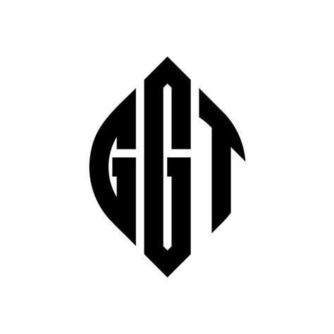 Ggt Circle Letter Logo Design With Circle And Ellipse Shape Ggt