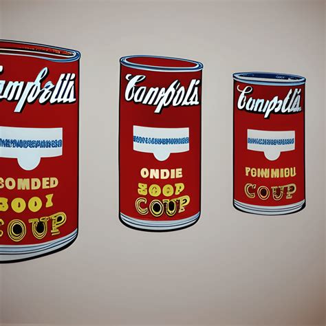 Campbell's Soup Cans in the Style of Andy Warhol · Creative Fabrica