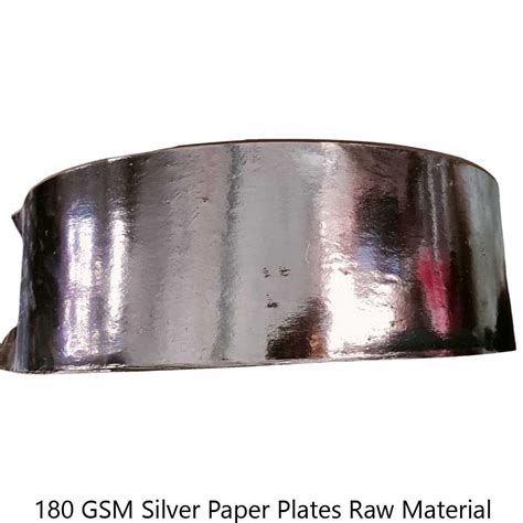 Plain Gsm Silver Paper Plates Raw Material Roll At Rs Kg In Nawada