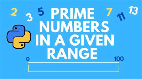 How To Print Prime Numbers In Range In Python