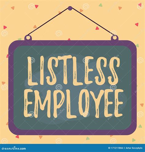 Writing Note Showing Listless Employee Business Photo Showcasing An