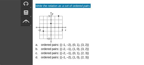 Write The Relation As A Set Of Ordered Pairs Photo Included A