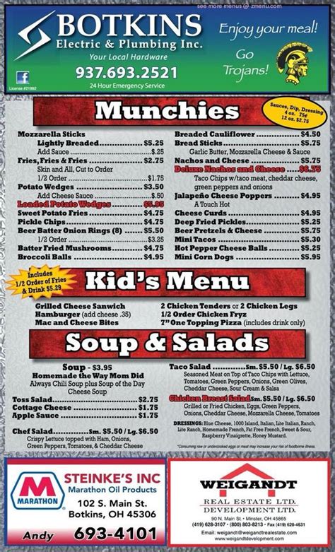 Online Menu of Meyers Tavern Restaurant, Botkins, Ohio, 45306 - Zmenu