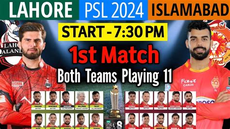 Psl First Match Lahore Qalandars Vs Islamabad United Playing