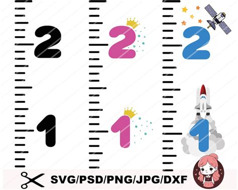 Growth Chart Svg Growth Ruler Svg Wall Ruler Svg Growth Chart Ruler Svg For Cricut Growth