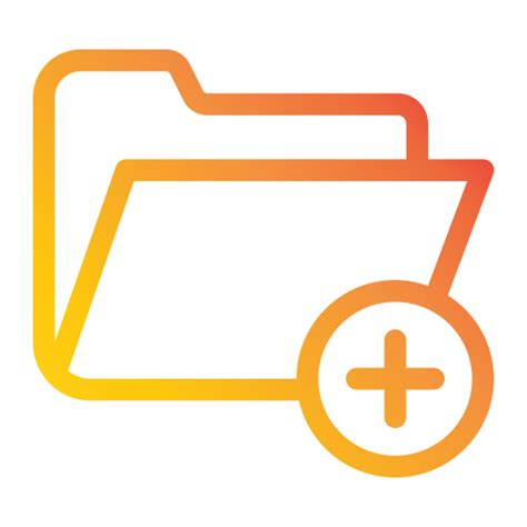 Add Folder Generic Gradient Icon