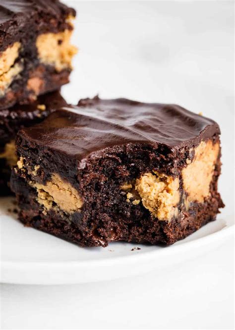 EASY Peanut Butter Brownies with Ganache - I Heart Naptime