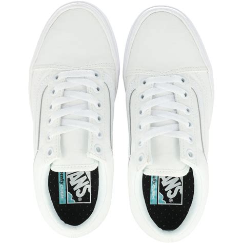 Vans Classic UA ComfyCush Old Skool True White Textile - Trainers Shoes ...