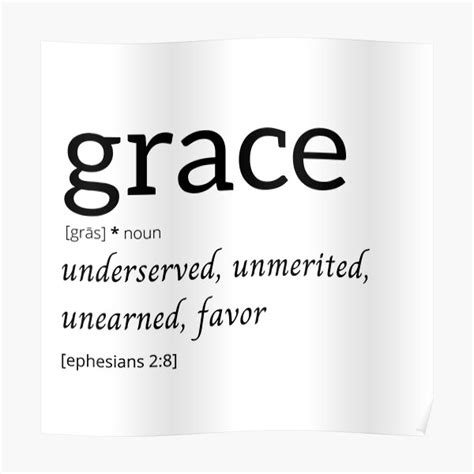 Grace Definition Bible Verse Poster | ubicaciondepersonas.cdmx.gob.mx