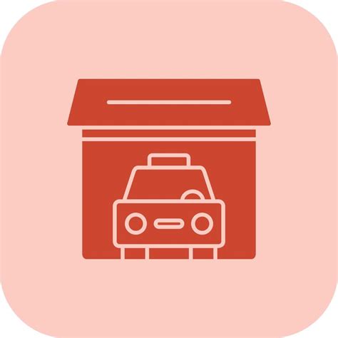 Garage Glyph Tritone Icon Vector Art At Vecteezy