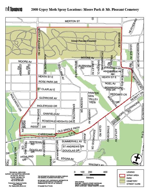 Moore Park Tourist Map Moore Park Toronto • Mappery