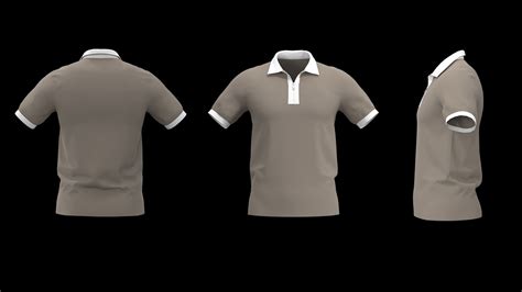 10 Mens Polo Shirts 3d Model Cgtrader