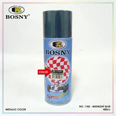 Bosny Metallic Spray Paint Midnight Blue No 1182 BSNY1182 Lazada PH