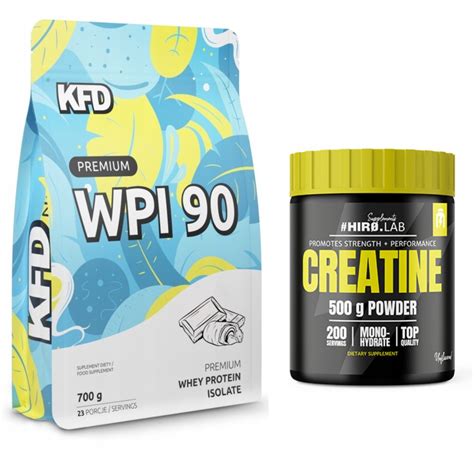 ZESTAW KFD białko izolat WPI 700 g Kreatyna 500 g Hiro Lab