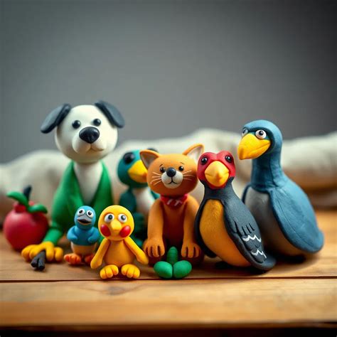 crafting  unique clay animal set  home mysterylores