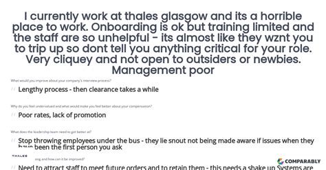 Thales – I currently work at thales glasgow and its a horrible place to ...