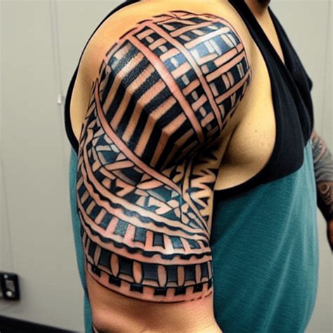 Samoan Pea Tattoo Graphic · Creative Fabrica