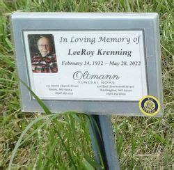 LeeRoy Krenning 1932 2022 Find A Grave Memorial