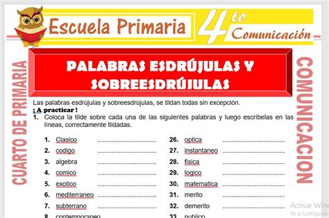 Texto Con Palabras Esdrujulas Y Sobreesdrujulas Palabras Esdrujulas Y Sobre Esdujulas By Norma