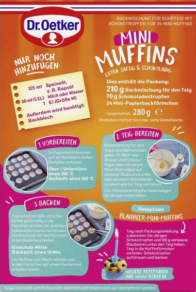 Dr Oetker Mini Muffins Online Kaufen Bei Combi De