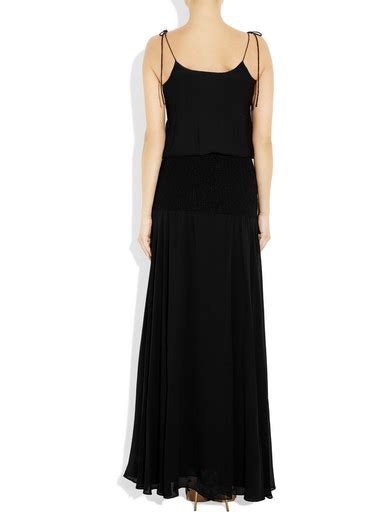 Halston Heritage Silk Chiffon Maxi Dress Net A Porter Com